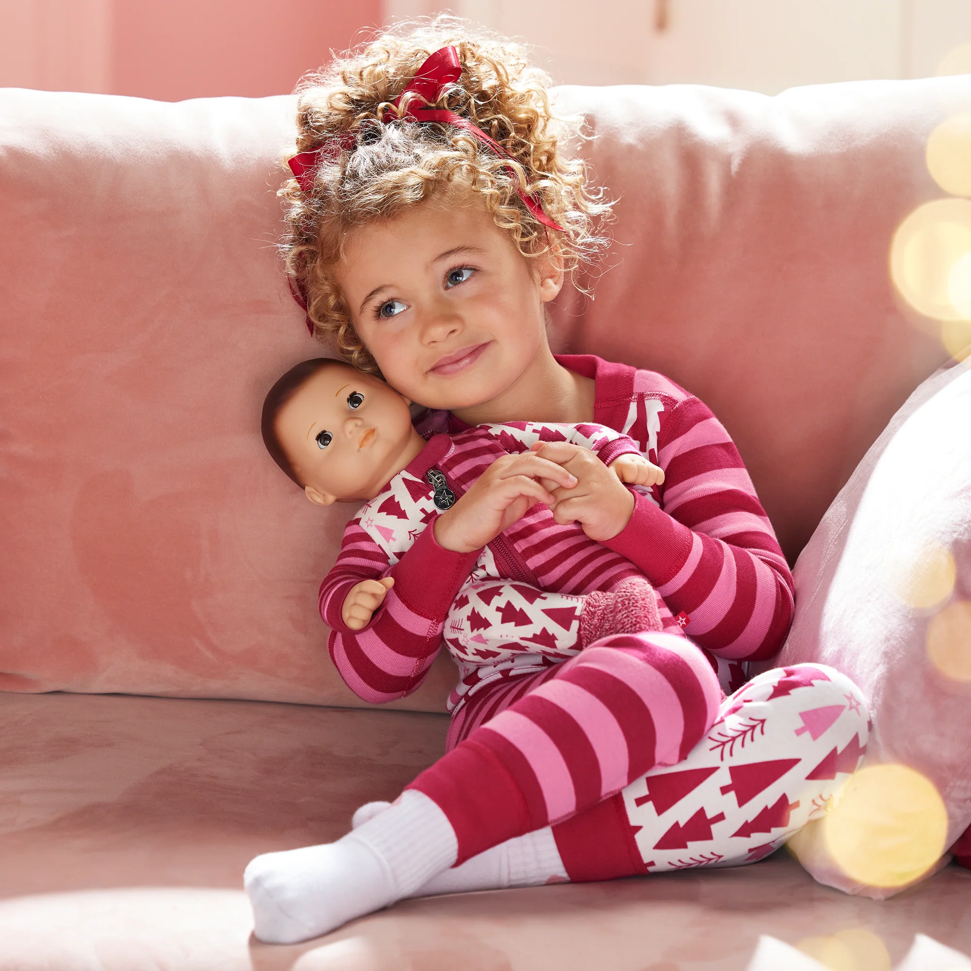American Girl® x Hanna Andersson Holiday Treetops Pajamas for Bitty Baby® Dolls - Image 8