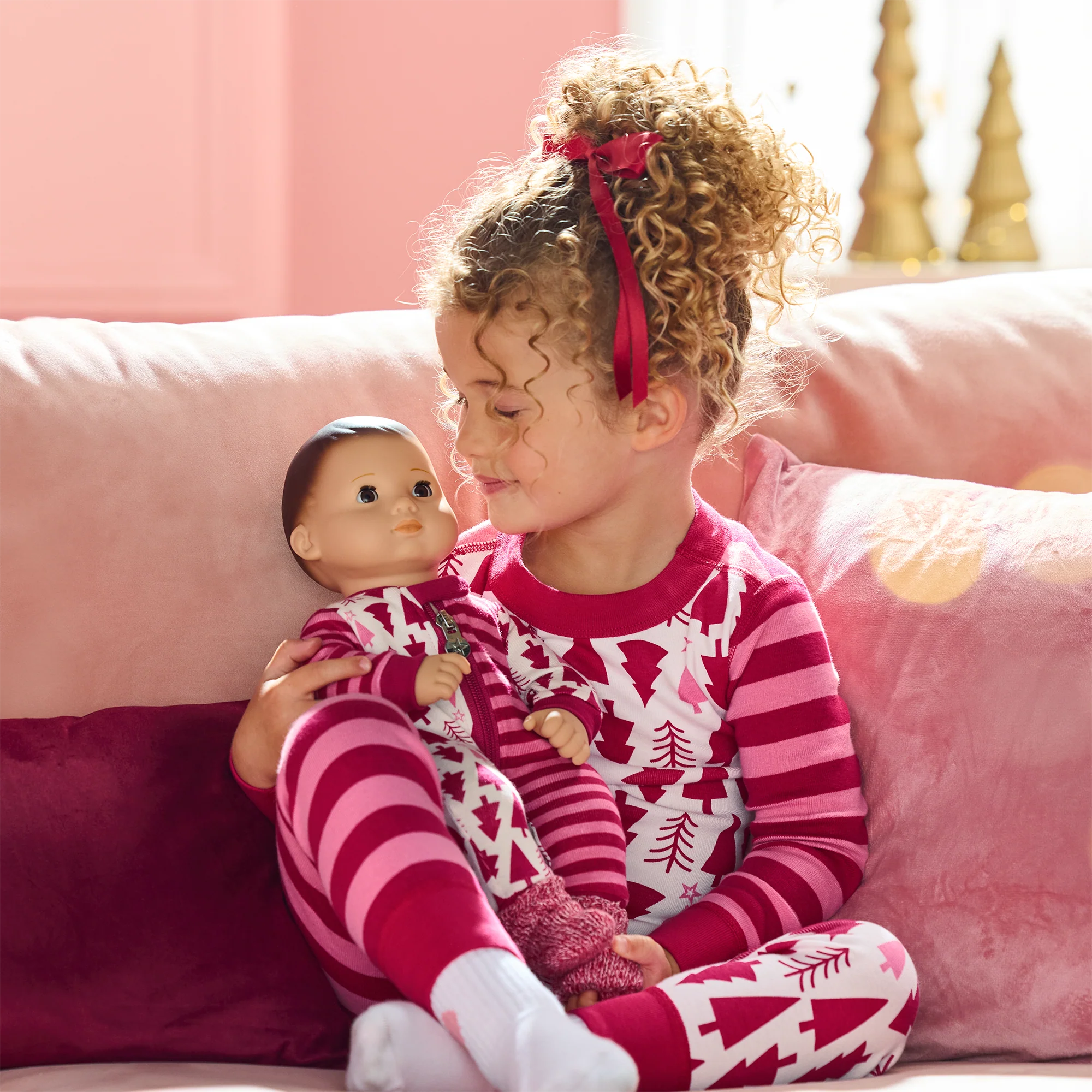American Girl® x Hanna Andersson Holiday Treetops Pajamas for Bitty Baby® Dolls - Image 9