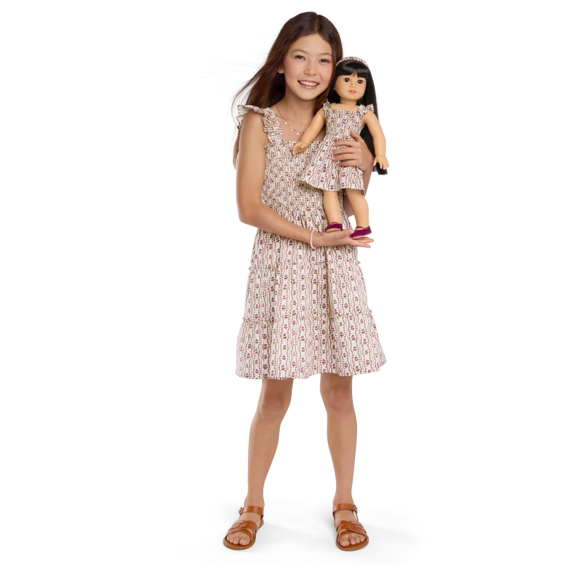 American Girl® x Hill House Home Tiny Ellie Nap Dress for Girls (Felicity™ Print) - Image 6