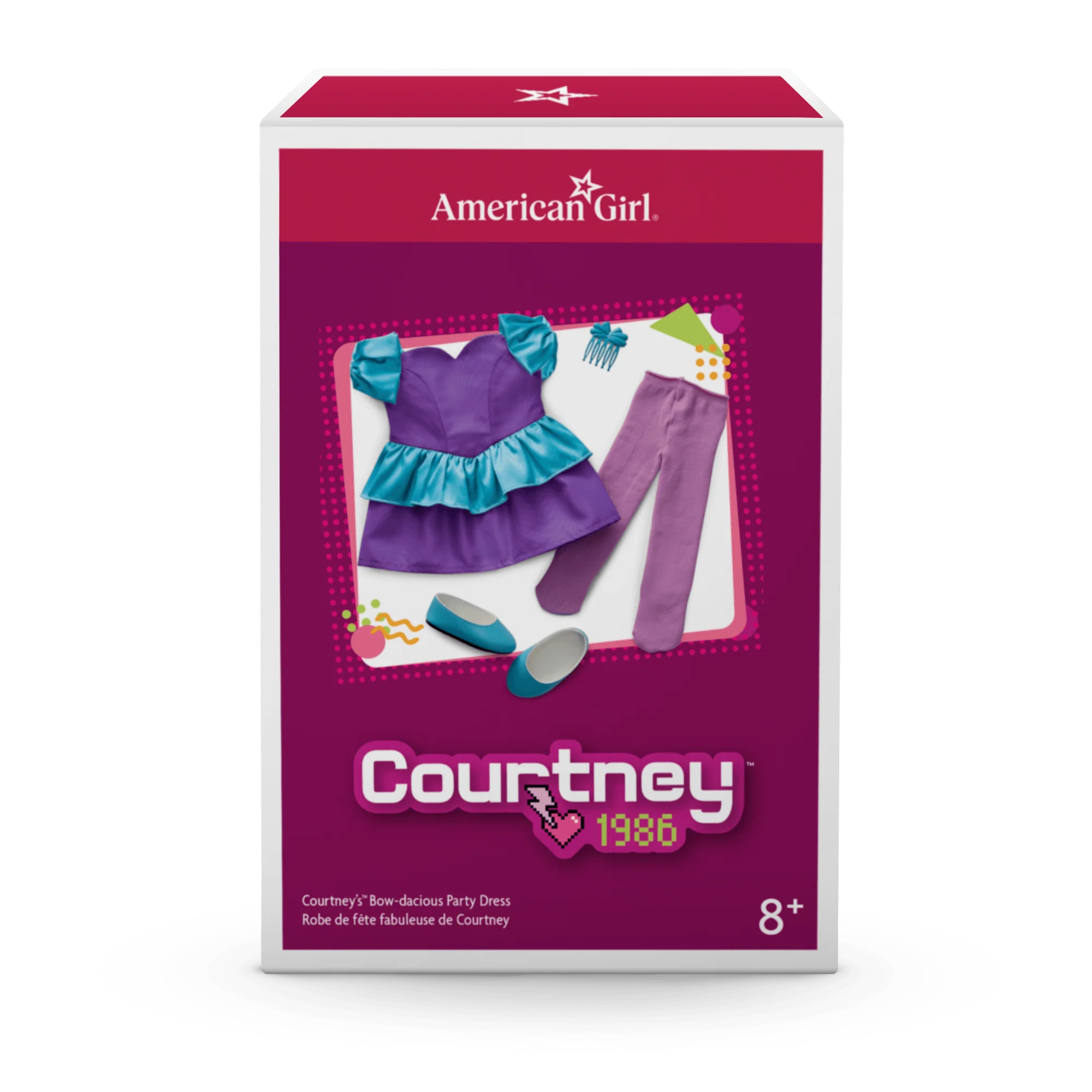 Courtney’s™ Bow-dacious Party Dress for 18-inch Dolls (Historical Characters) - Image 9